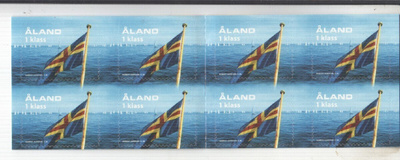 Åland 2004 1 kl. lippuja vihko postituoreena.