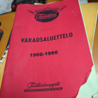 Tunturi Varaosaluettelo 1960 - 1966 paperiversio - pikkukuva 1