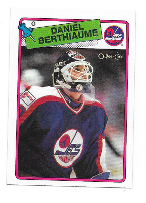 1988-89 OPC #142 Daniel Berthiaume Winnipeg Jets MV