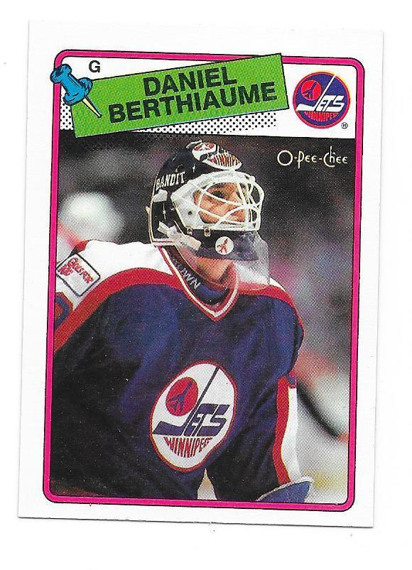 1988-89 OPC #142 Daniel Berthiaume Winnipeg Jets MV