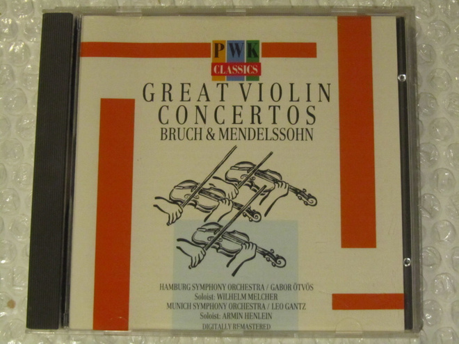 Great Violin Concertos • Bruch & Mendelssohn CD