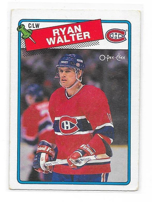 1988-89 OPC #262 Ryan Walter Montreal Canadiens