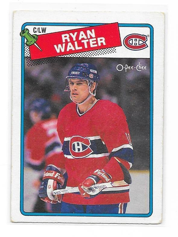 1988-89 OPC #262 Ryan Walter Montreal Canadiens