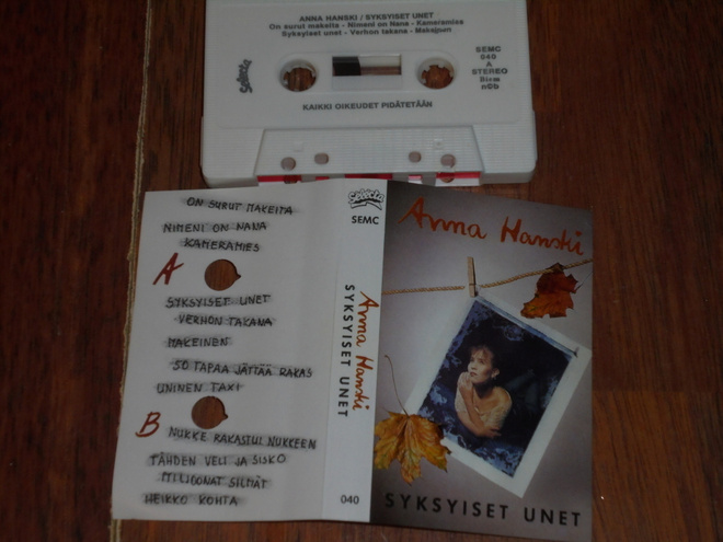 C-kasetti - ANNA HANSKI - Syksyiset Unet - 1990 MINT-