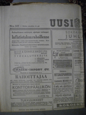 Uusi Suomi Nro 307/13.11.1945 (24.1)