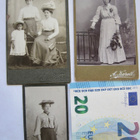 3 VANHAA CDV Valokuvaa Naiset UPEA Hattu Porvoo 1900-l - pikkukuva 1