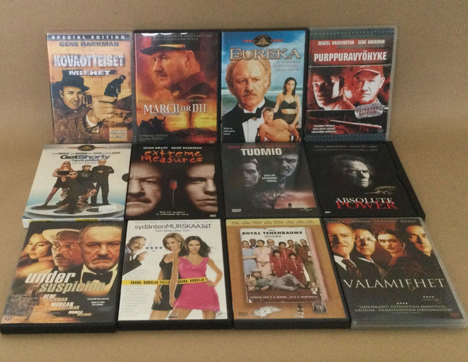 Gene Hackman -leffoja 12 kpl DVD