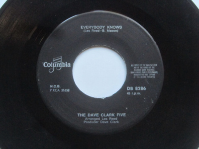 The Dave Clark Five:Everybody Knows 7" single 1967 Suomi