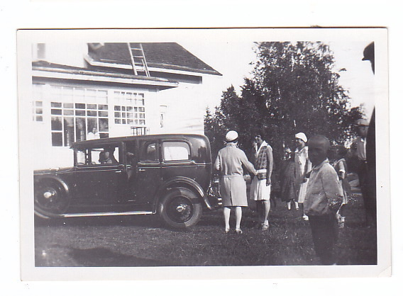 VANHA Valokuva UPEA Auto 1920-l 6 x 9 cm