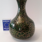 Cloisonne vihreä vaasi / uurna - pikkukuva 1
