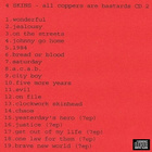 4 SKINS all cops are bastards vol. 2 1981-84 uk Oi! legends - pikkukuva 2