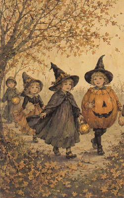 Halloween lapsilla halloween-asut