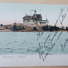 Helsinki, Klippan, liput liehumassa, vanha väripk, p. 1908 - pikkukuva 1