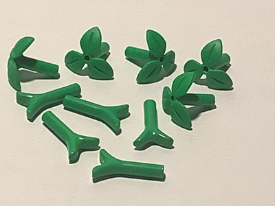 Lego viherosia, molempia 5 kpl