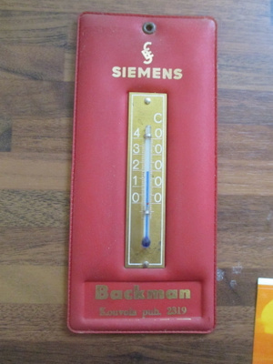 BACKMAN KOUVOLA - siemens : vanha lämpömittari