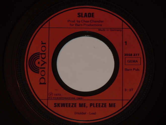 7" SLADE - Skweeze Me,Pleeze Me - single 1973 hard rock EX-