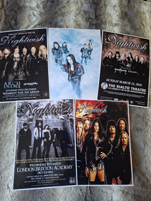 NIGHTWISH --- julistesetti 5kpl --- 21cm x 30cm #1