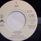 ZOE :: LIGHTNING :: VINYYLI SINGLE 7" 1991 - pikkukuva 3