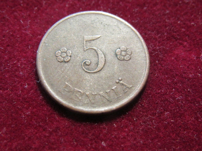 5 penniä 1918
