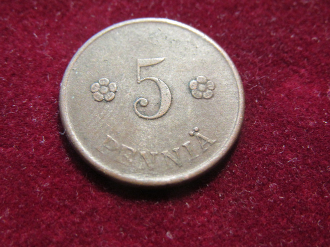 5 penniä 1918