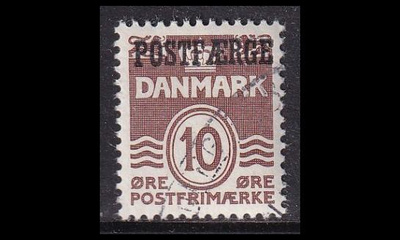 Tanska PF_22_II o Aaltoviiva 10 öre tumm.ruskea (1938)