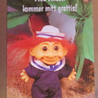 TUULEN MUKANA TULEVAT ONNITTELUNI! TROLLS PEIKKO KORTTI - pikkukuva 1