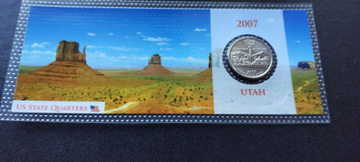 US State Quarters, Utah 2007 kortissa, UNC