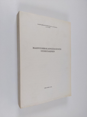 Maanvuokralainsäädännön uudistaminen