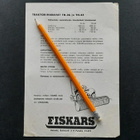 Fiskars traktoriharavat TH-36 ja TH-45 esite 50/60-luku - pikkukuva 2
