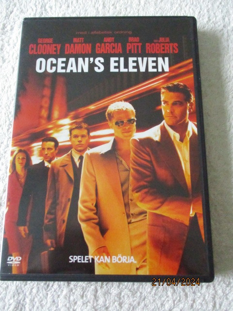 OCEAN'S ELEVEN (DVD) George Clooney, Brad Pitt