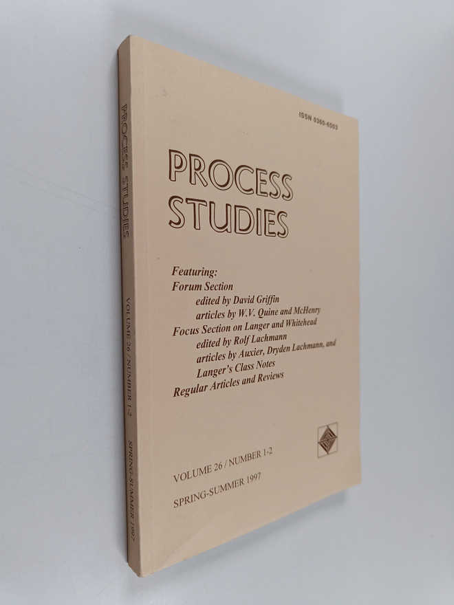 Barry L. Whitney : Process studies volume 26/1-2 Spring-s...