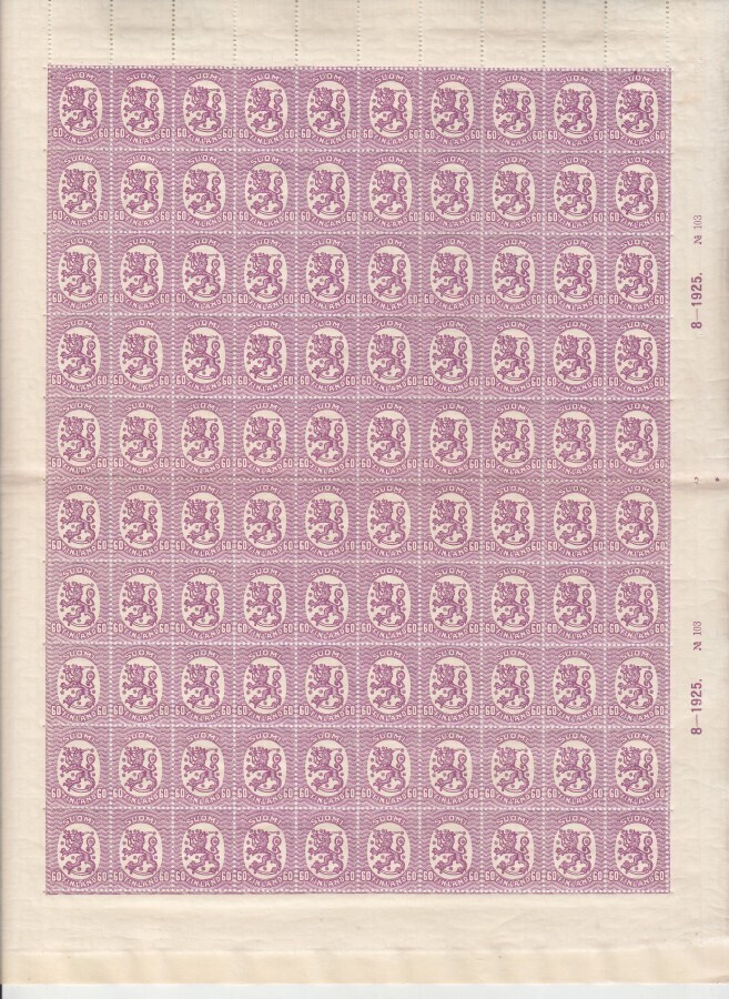 M 17 arkki 8-1925 No: 103 hakaristi vesil oikea