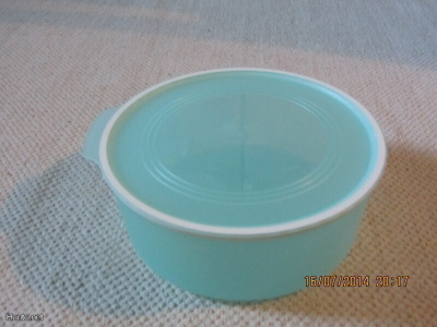 Tupperware Optimum Pyöreä, 1,5L, vaalea turkoosi, uusi