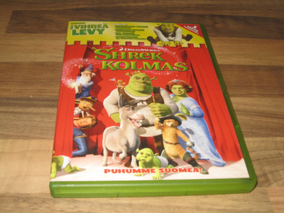 Shrek Kolmas dvd sekä Iso Vihreä Levy (2 x dvd)