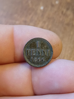 1 Penni 1866 siisti