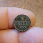 1 Penni 1866 siisti - pikkukuva 1