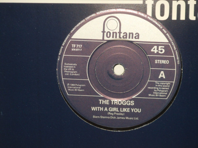 The Troggs 7" With A Girl Like You/I Want You