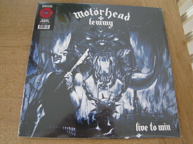 Motörhead + Lemmy Live to Win lp US 2021 punainen vin uusi