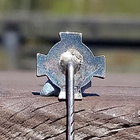Hopeinen Upseeri merkki. Halkaisija - 11 mm. - pikkukuva 3