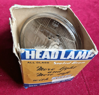 Vintage Koito 6W 30/30W Moottoripyöränlamppu