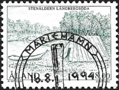 Åland 1994 Kivikausi 18,00 mk EP LaPe 090 alareuna LOISTO