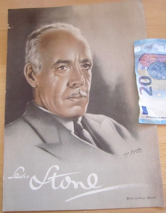 VANHA Juliste Elokuva MGM Lewis Stone Sergio Gargiulo 1934
