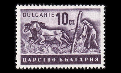 Bulgaria 412 ** Maatalous 10 St violetti (1940)