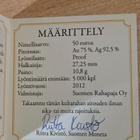 Suomi 50 eur 2012 kulta/hopea Design - pikkukuva 5