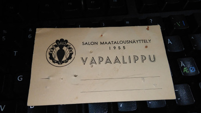 Salo Maatalousnäyttely 1955 26/5