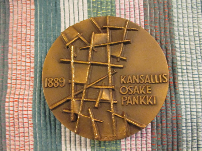 Kansallis-Osake Pankki 75 V mitali 1964.
