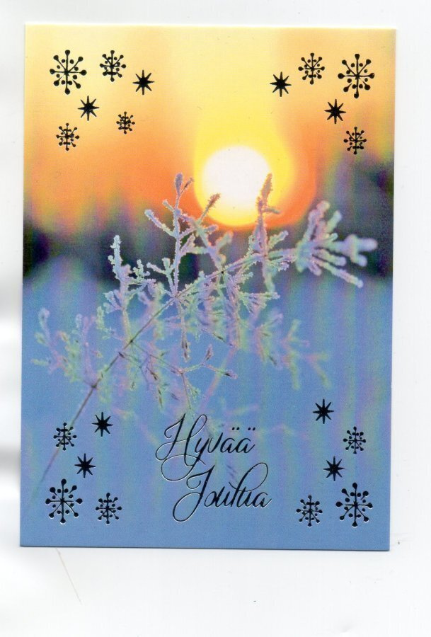 KAUNIS TALVIMAISEMA ...°°HYVÄÄ JOULUA°° -KORTTI / M. Roisko