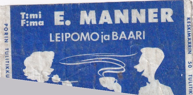 Pohja, T:mi F:ma , E. Manner Leipomo ja Baari  b581