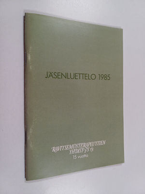 Jäsenluettelo 1985 : Ravitsemusterapeuttien yhdistys