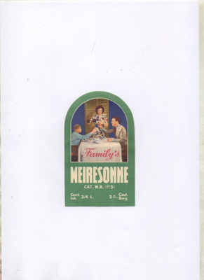 FAMILY'S MEIRESONNE Etiketti.